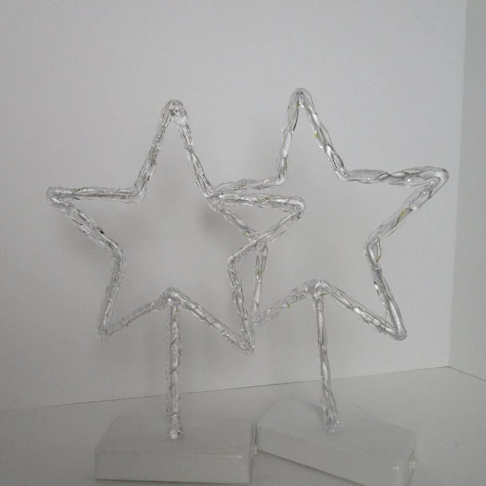 pair of star lamps